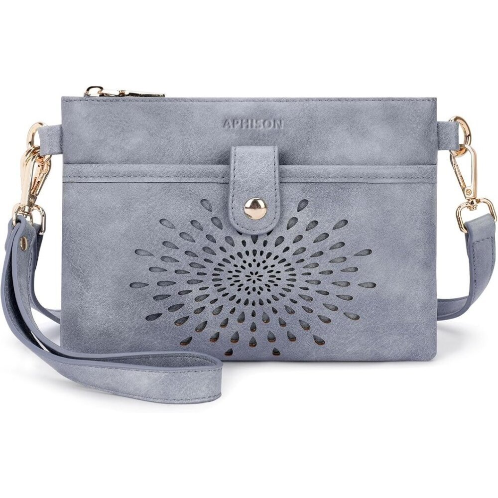 Women 04-blue Wallet Imported Zipper Purse Crossbody Bags